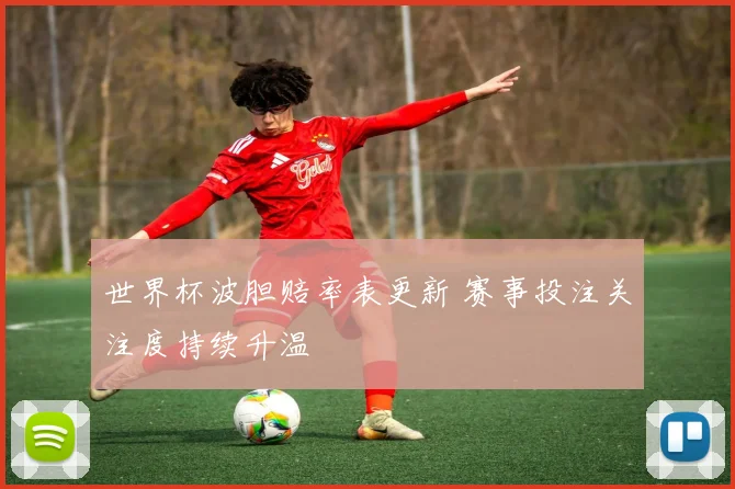 世界杯波胆赔率表更新 赛事投注关注度持续升温